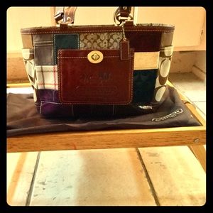 Coach multi-colored satchel. *Make An Offer*